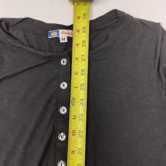 Bejeweled Susan Bixel Black Jewel Dress Medium  - Picture 10 of 11